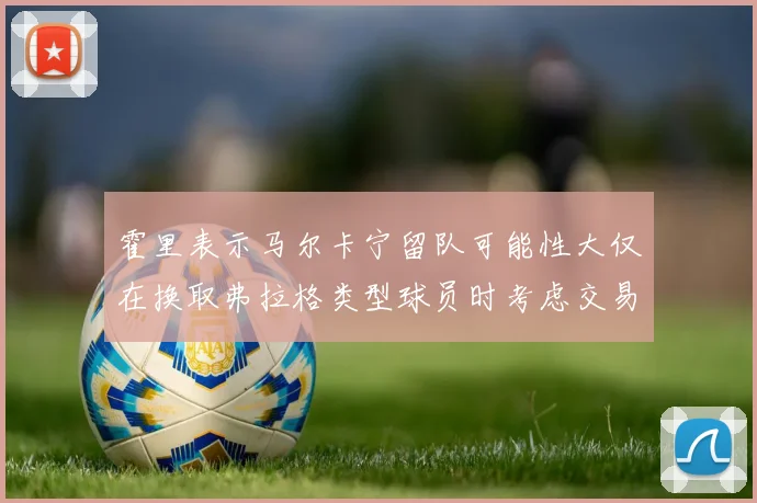 霍里表示马尔卡宁留队可能性大仅在换取弗拉格类型球员时考虑交易